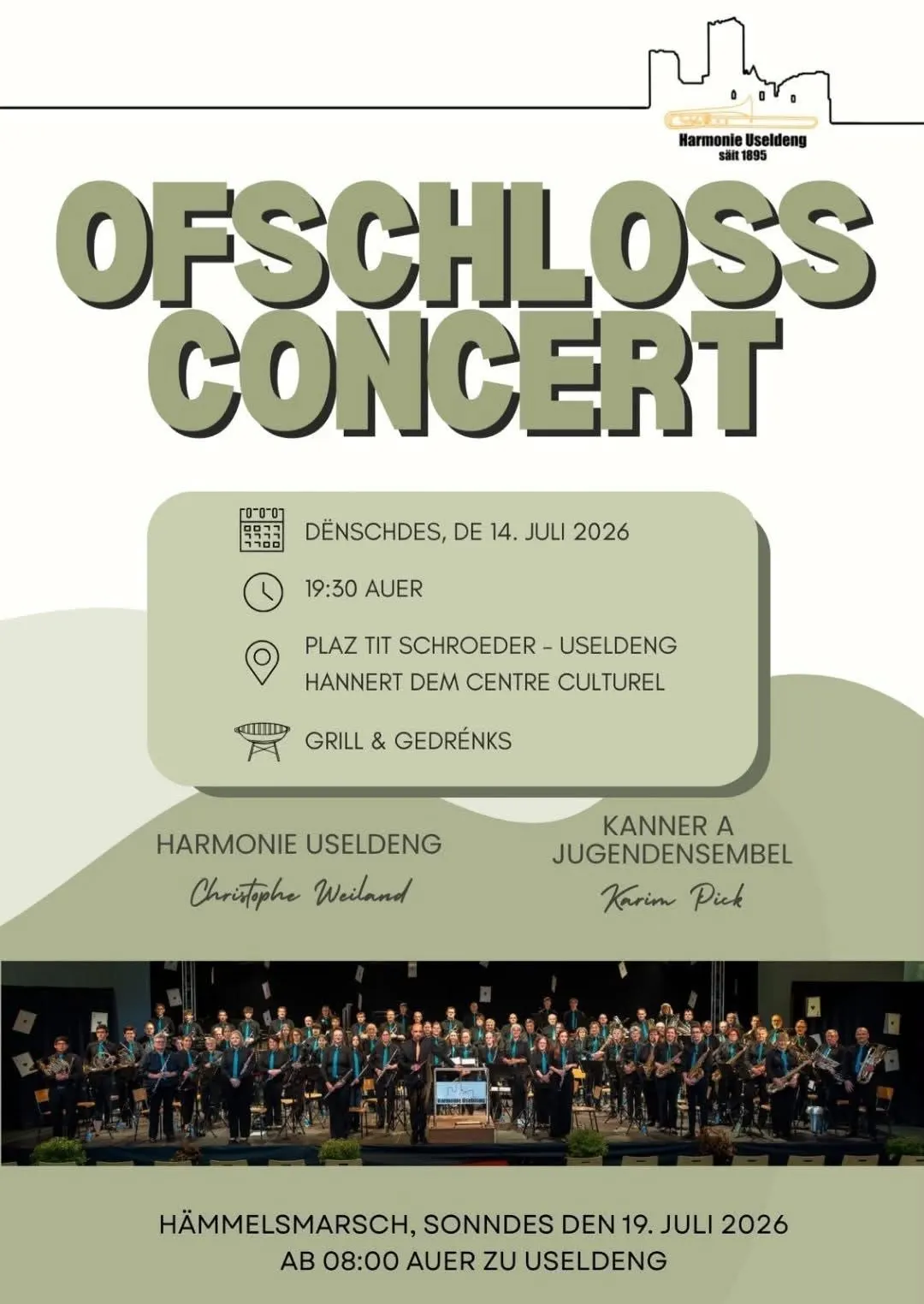 Ofschlossconcert 2026 Useldeng