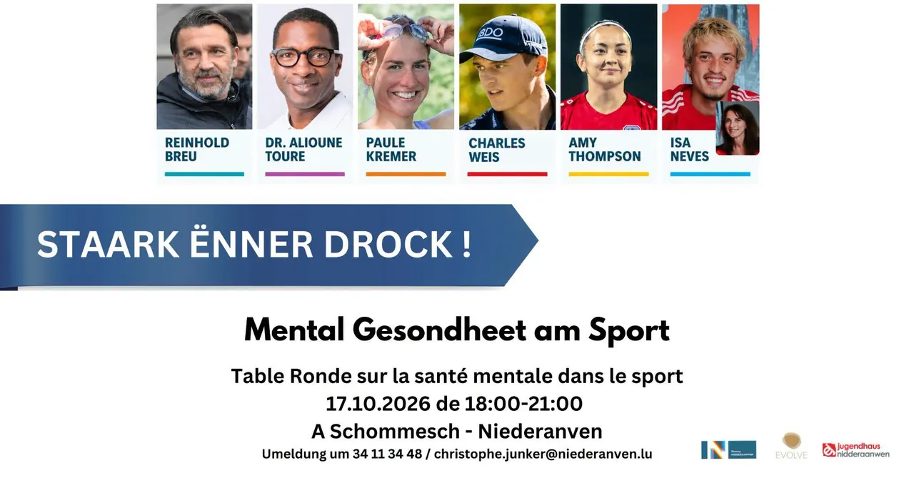 Staark ënner Drock - Mental Gesondheet am Sport