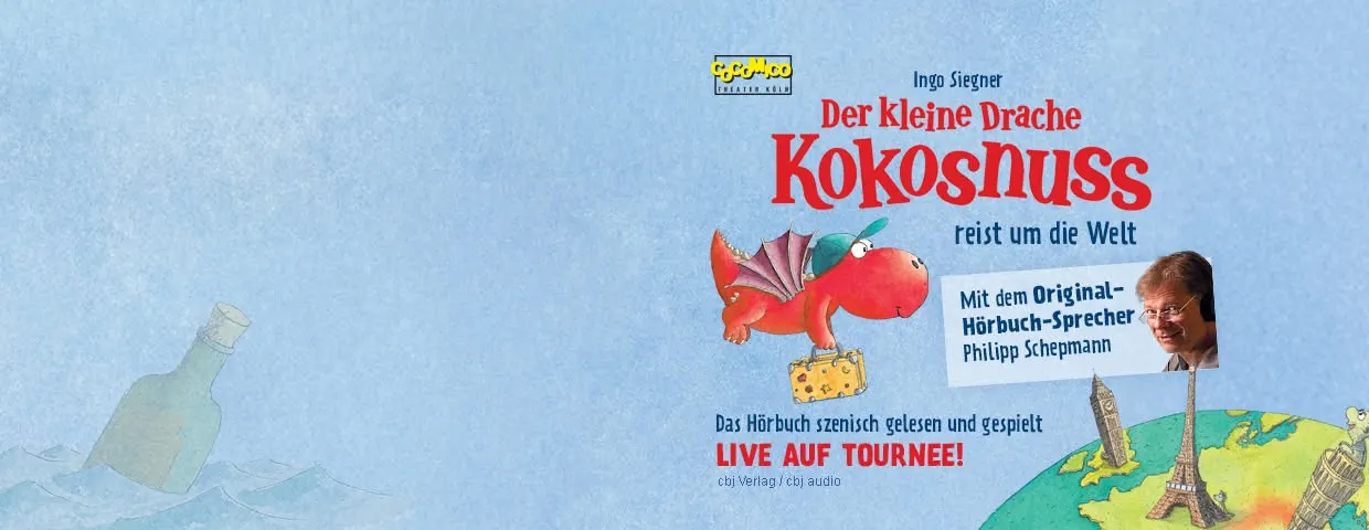 Der kleine drache kokosnuss reist um die welt live hoerbuch cocomico theater