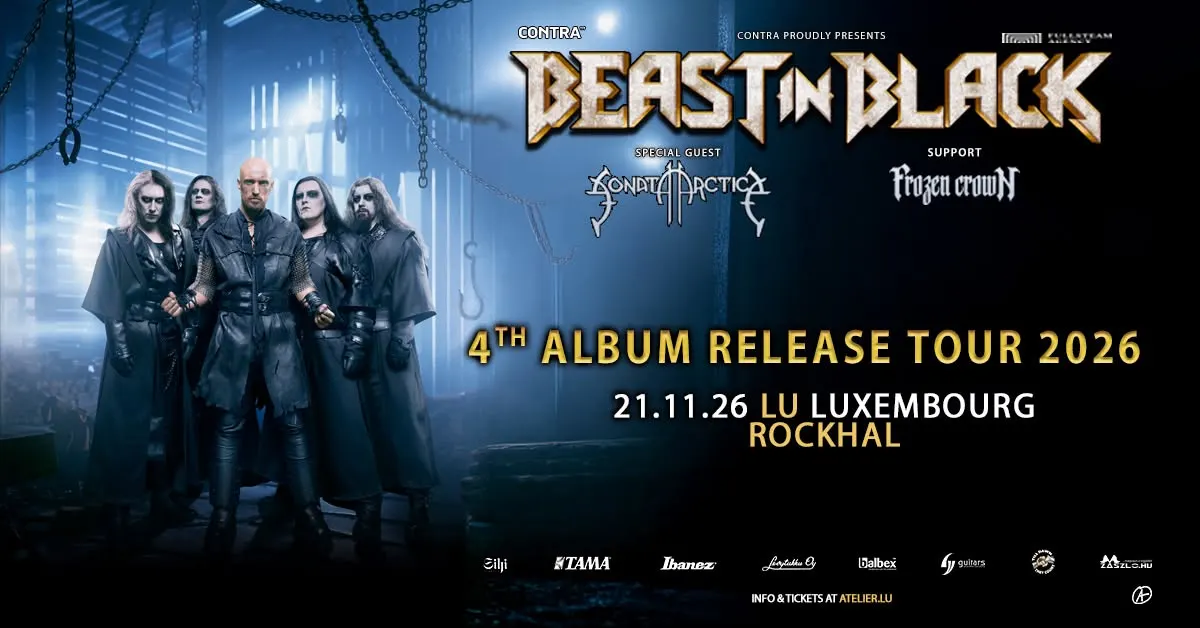 Beast In Black + Sonata Artica + Frozen Crown I Luxembourg