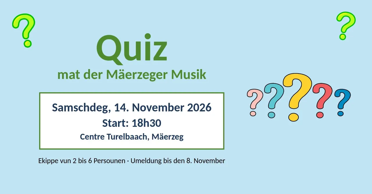 Quiz mat der Mäerzeger Musik
