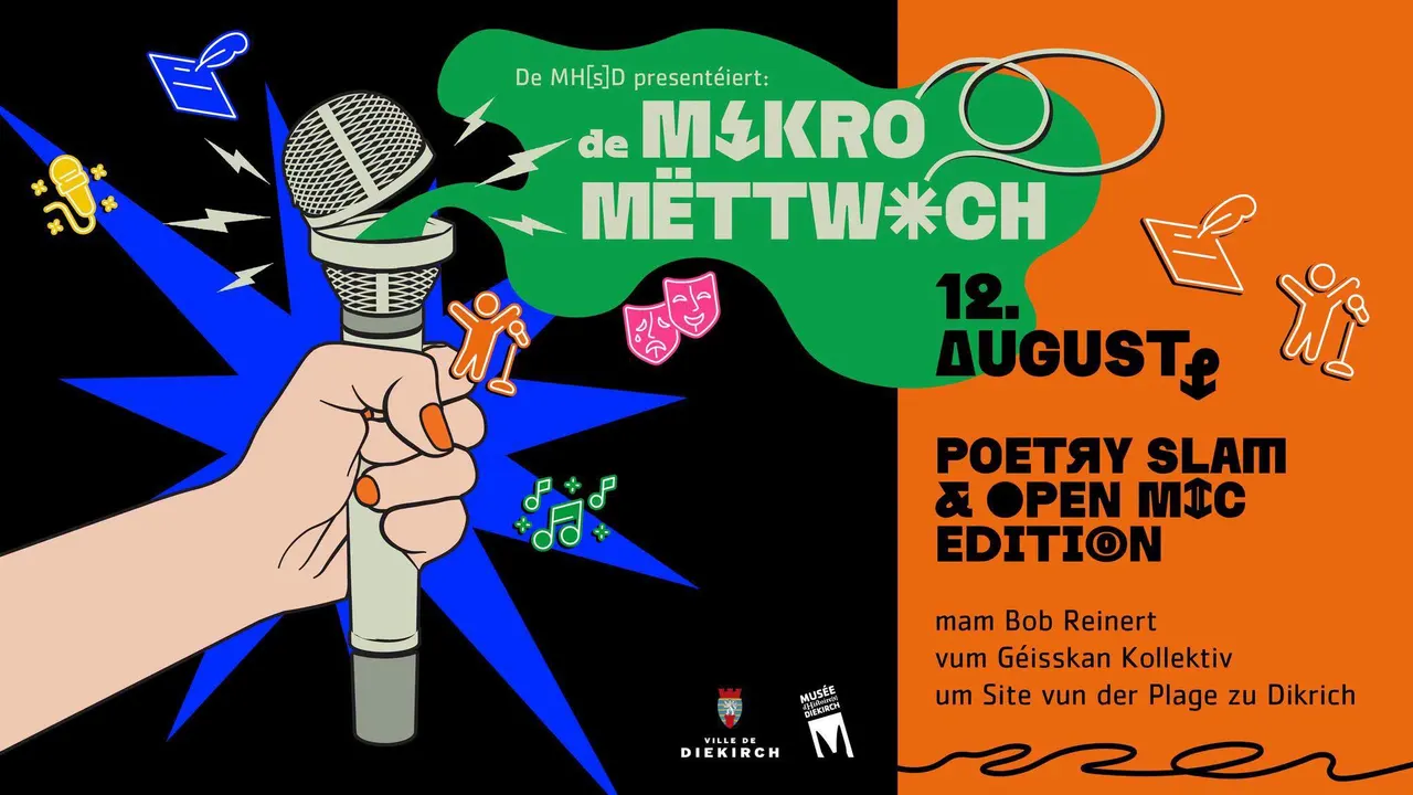 De Mikro-Mëttwoch: Poetry Slam & Open Mic Edition