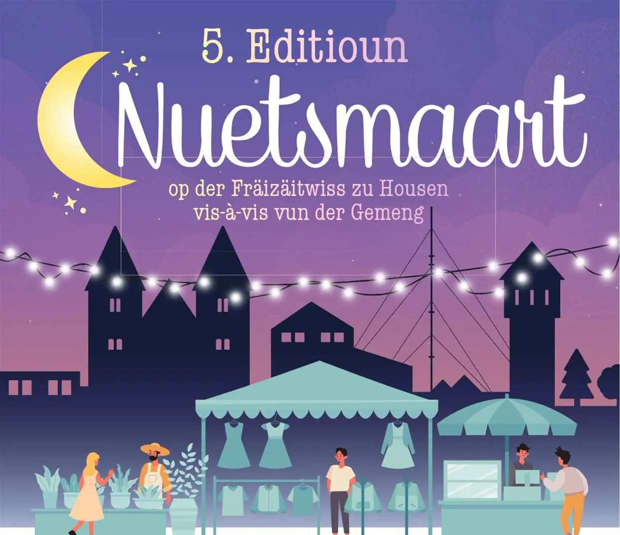 5. Editioun vum Nuetsmaart op der Fräizäitwiss zu Housen