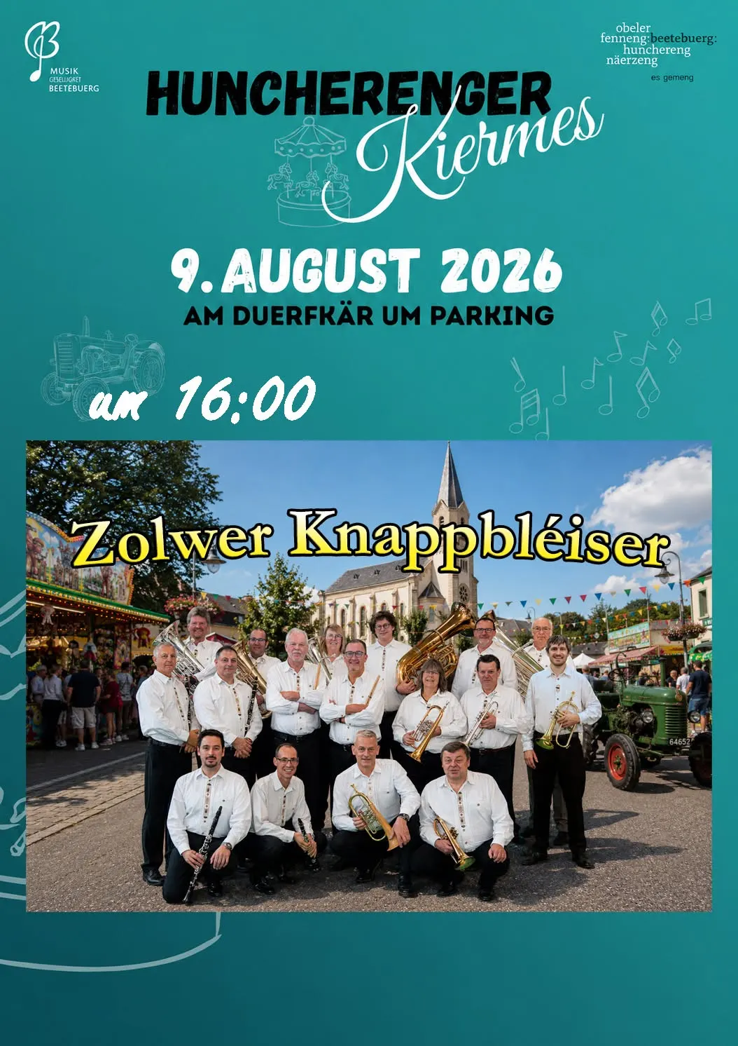 Zolwer Knappbléiser op der Hüncherenger Kiermes