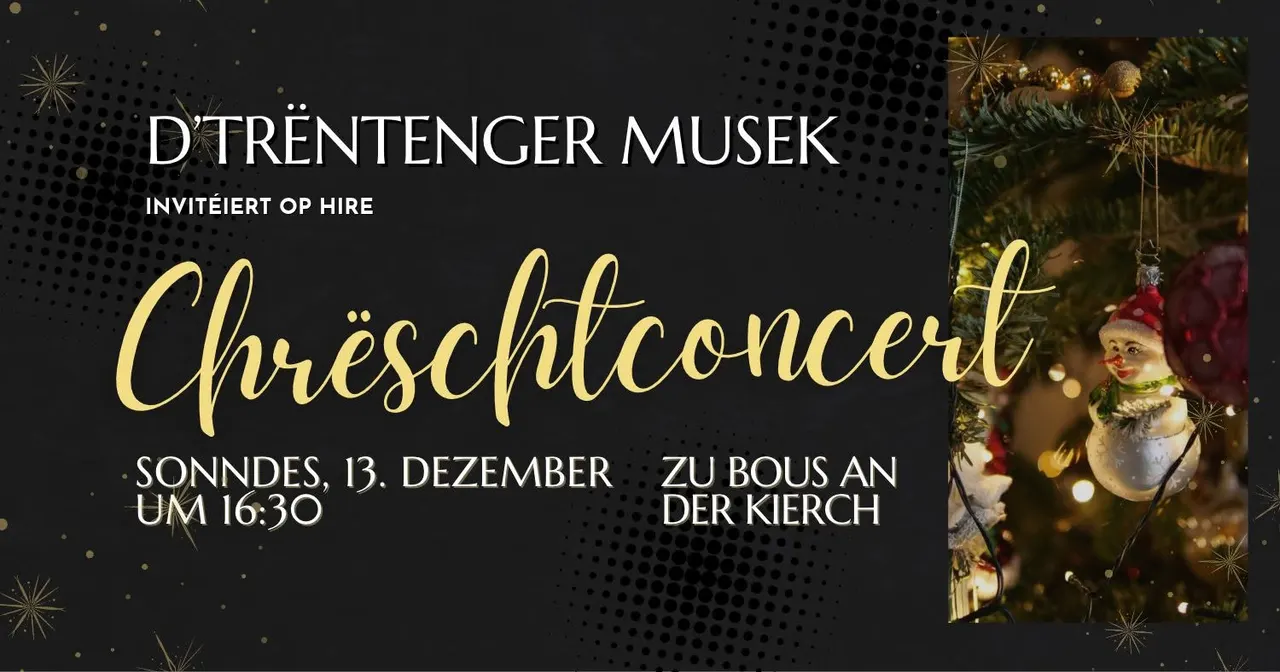 Chrëschtconcert vun der Trëntenger Musek