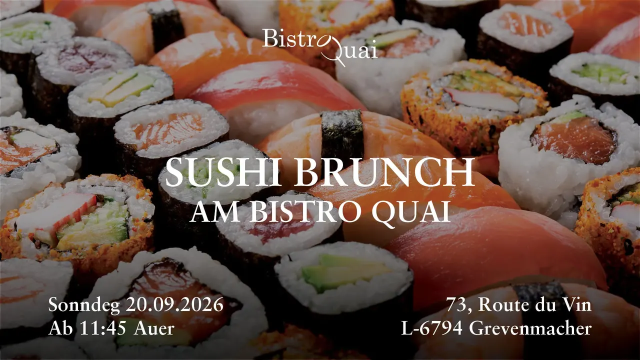 Sushi Brunch am Bistro Quai