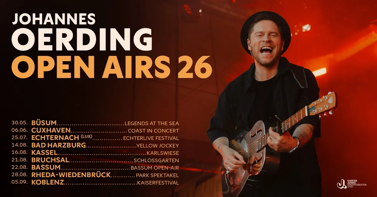 Johannes Oerding | Sommer Open Airs 2026 | Echternach