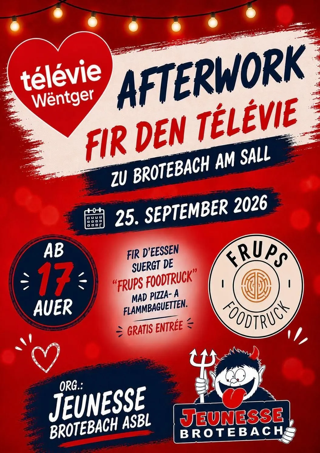 Afterwork fir den Télévie