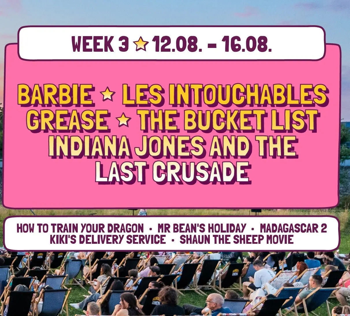 Sunset Cinema Lux-City 2026 I Week 3 I 12.08 - 16.08