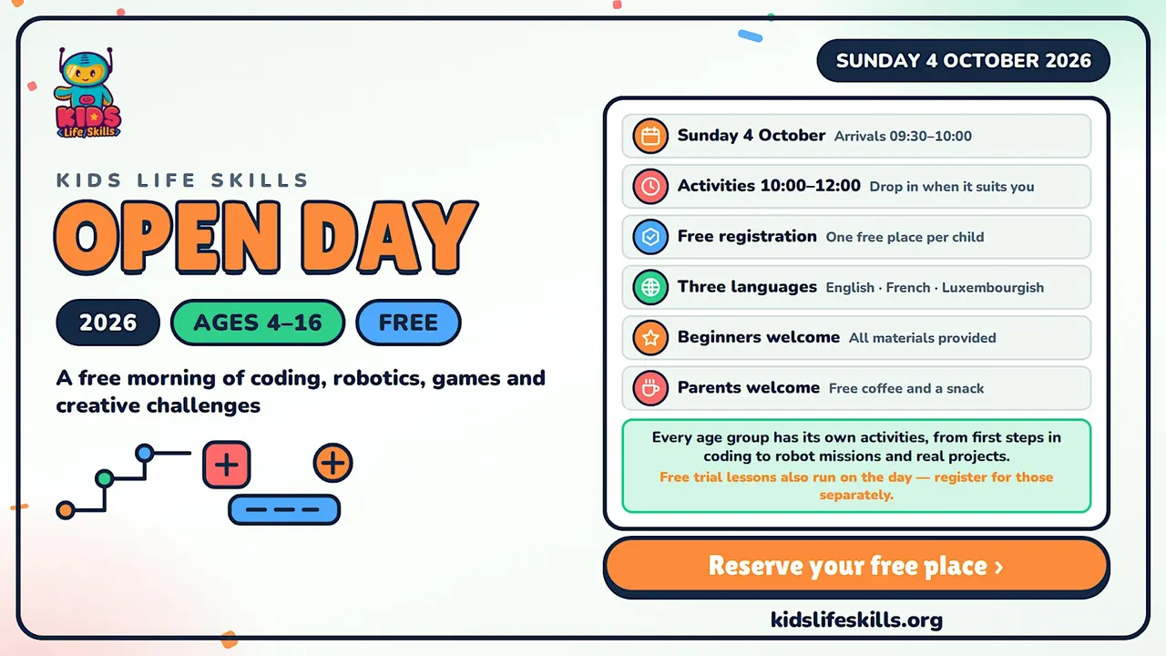 Kids Life Skills Open Day 2026 - Free Morning for Ages 4-16