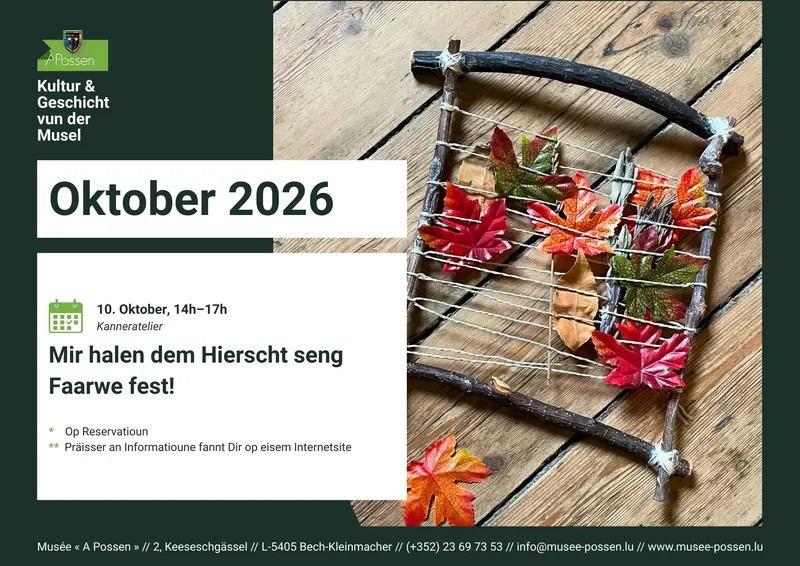 Mir halen dem Hierscht seng Faarwe fest!