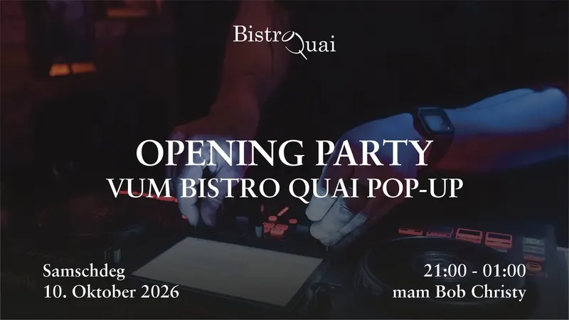 Bistro Quai Pop-Up Opening Party