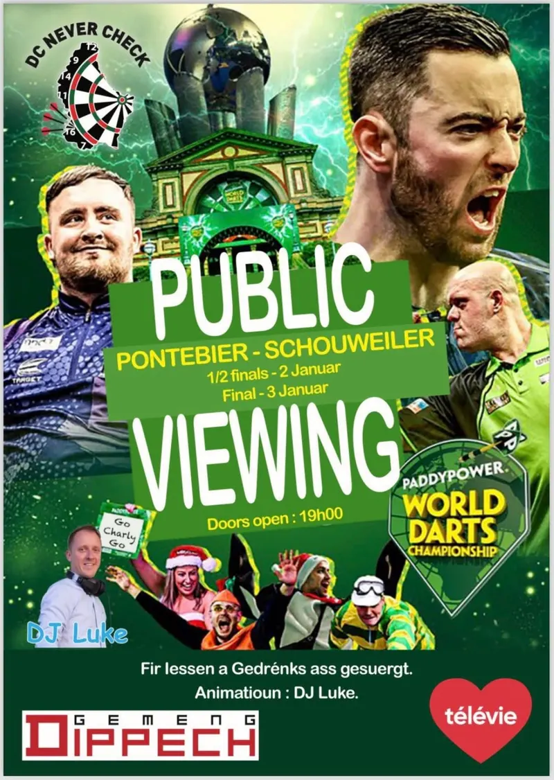 Public Viewing Darts WM