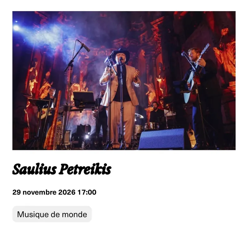 Saulius Petreikis concert