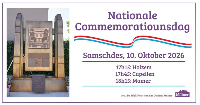 Nationale Commemoratiounsdag an der Gemeng Mamer