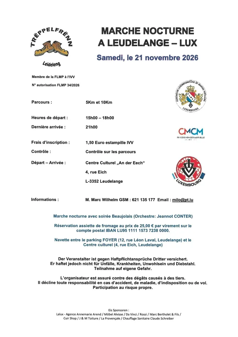 LEUDELANGE FLMP IVV NUETS - WANDERUNG
