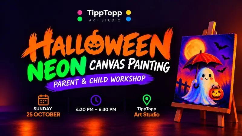 Halloween Neon Painting Parent & Child Workshop