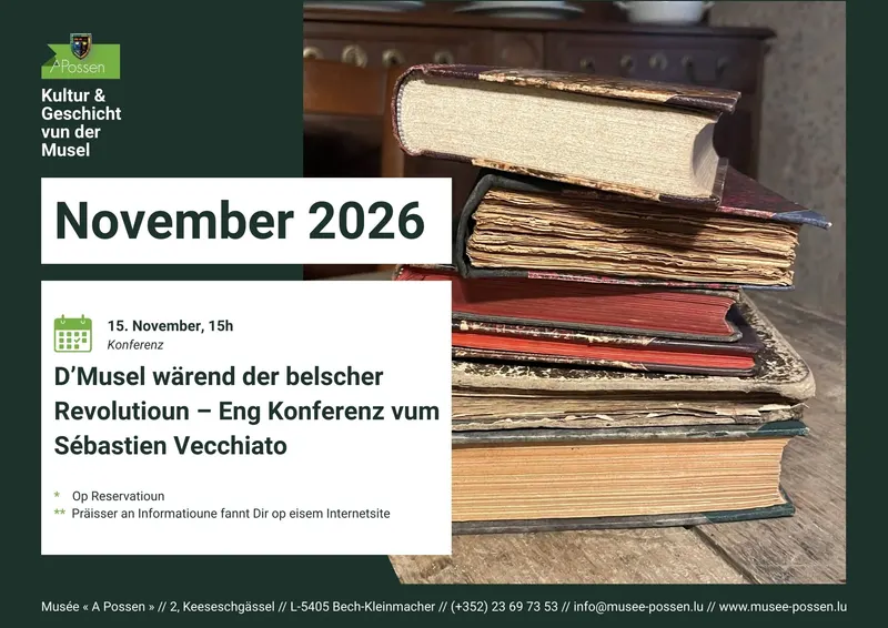 D'musel waerend der belscher revolutioun eng konferenz vum sebastien vecchiato