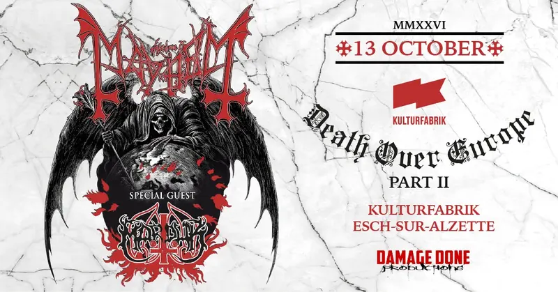 MAYHEM + MARDUK « Death over Europe Part II » @Kulturfabrik