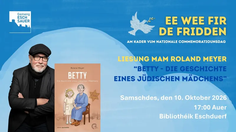 Liesung mam roland meyer aus sengem buch betty die geschichte eines juedischen maedchens