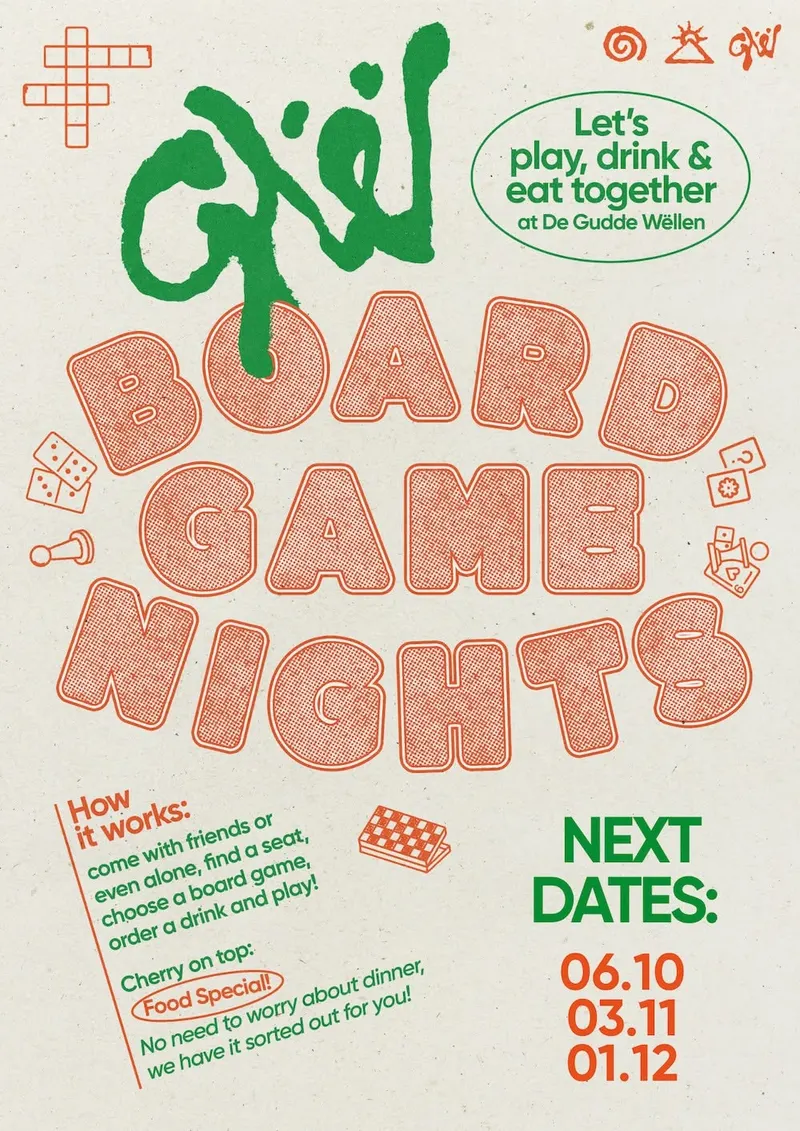 BOARD GAME NIGHTS at De Gudde Wëllen