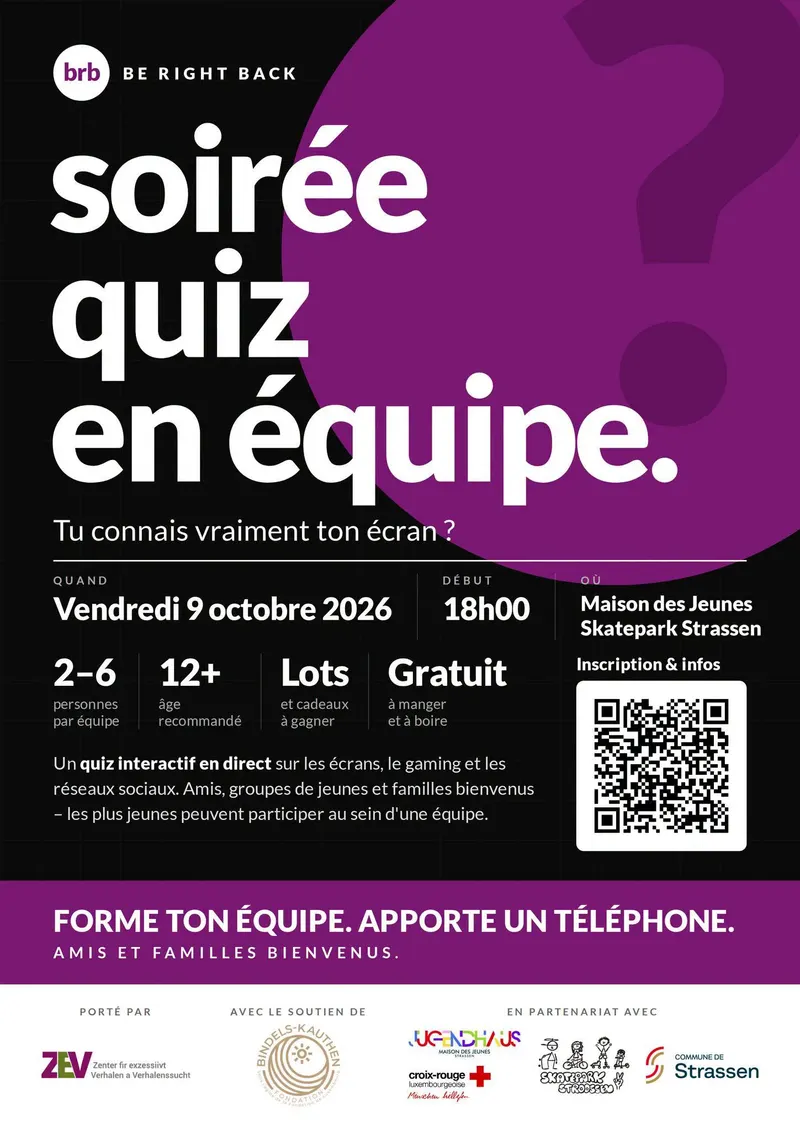 Soirée Quiz en équipe – Tu connais vraiment ton écran ?