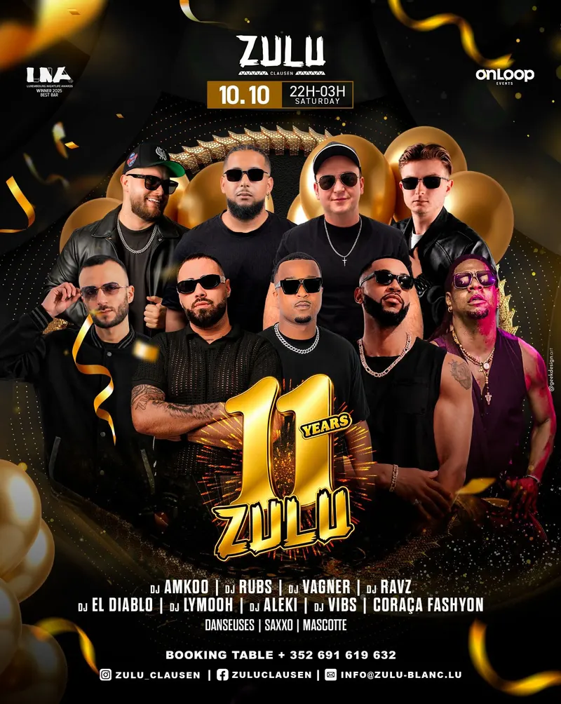 11 YEAR'S ZULU BIRTHDAY BASH • 10/10/2026