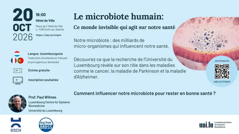 Konferenz de mikrobiom wei des onsiichtbar welt eis gesondheet beaflosst