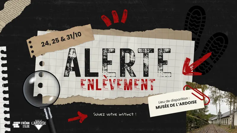 Kidnapping alert enquete grandeur nature au musee de lardoise le mystere du voyageur disparu