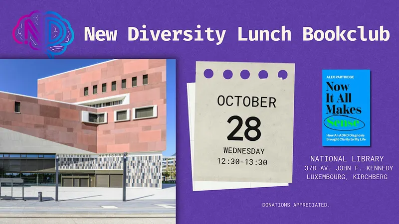 Lunch book club on neurodiversity now it all makes sense by a. partridge