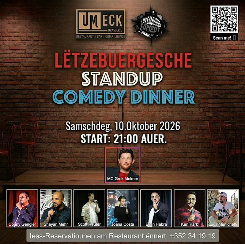 Lëtzebuergeschen Standup Comedy Owend - Brasserie um Eck 2.0