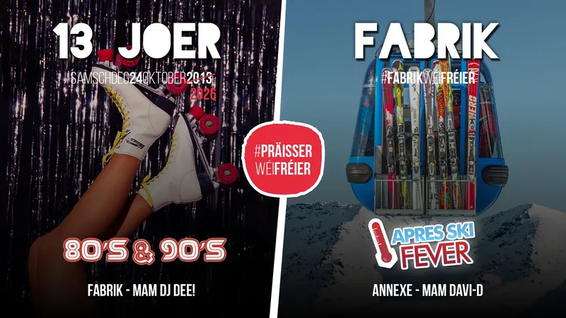 FABRIK WÉI FRÉIER 13 Joer Fabrik
