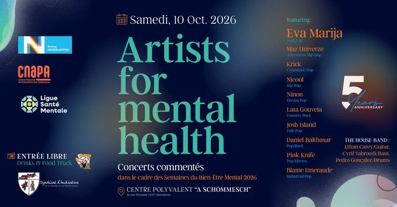 Artists for Mental Health – Kommentéiert Concerten